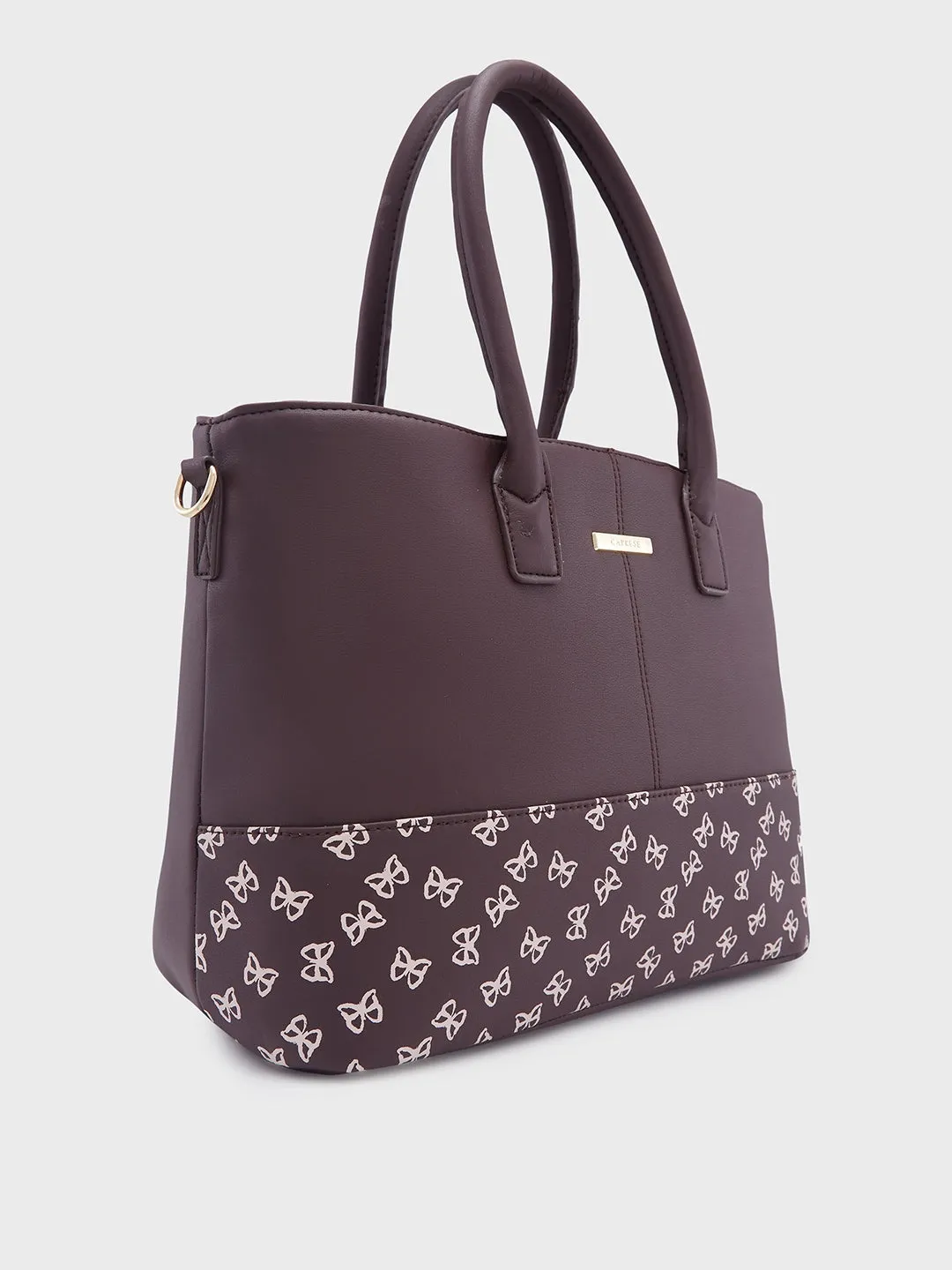 Caprese Milly Large Choco Brown Satchel Bag