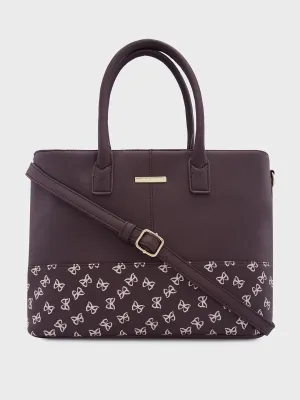 Caprese Milly Large Choco Brown Satchel Bag