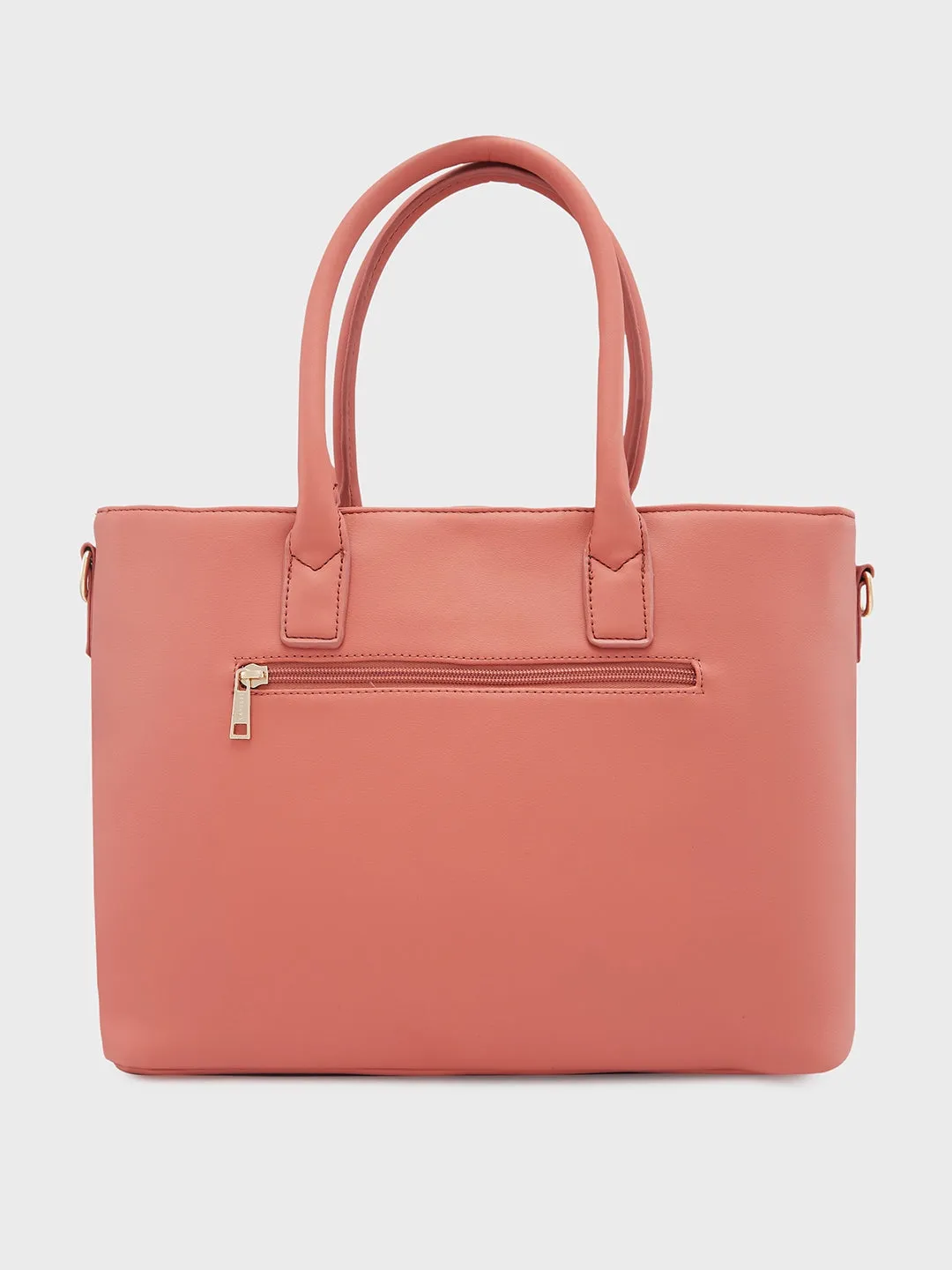 Caprese Milly Large Mud Peach Satchel Bag