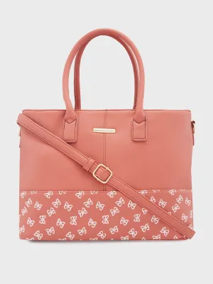 Caprese Milly Large Mud Peach Satchel Bag