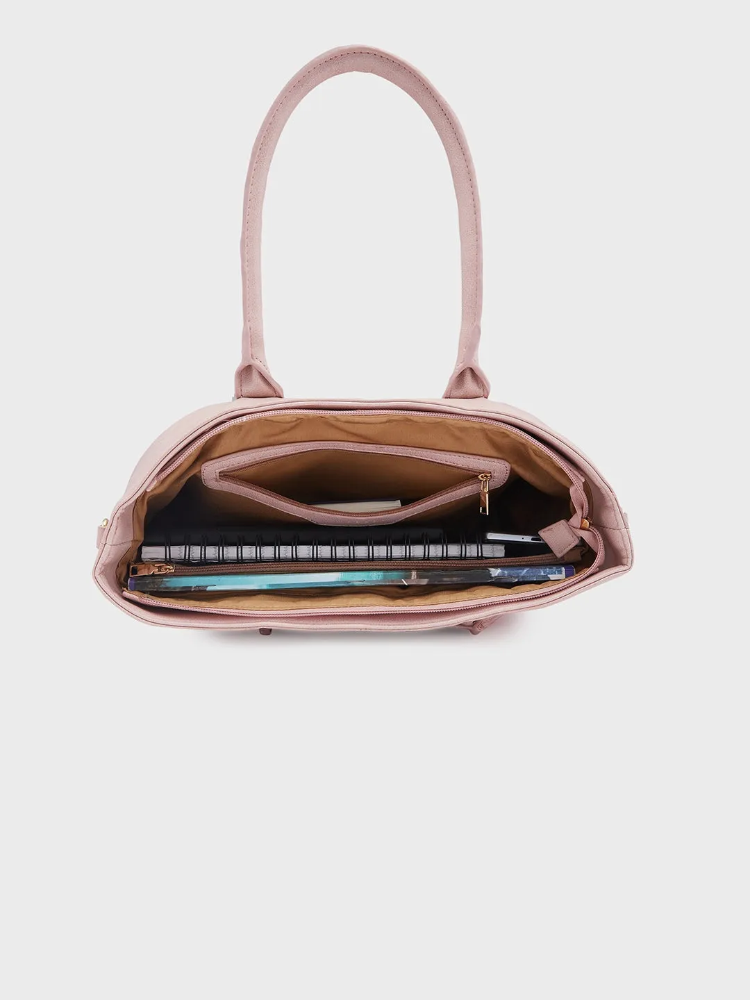 Caprese Milly Large Pink Satchel Bag