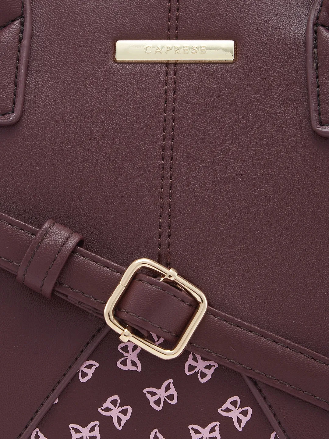 Caprese Milly Medium Choco Brown Satchel Bag