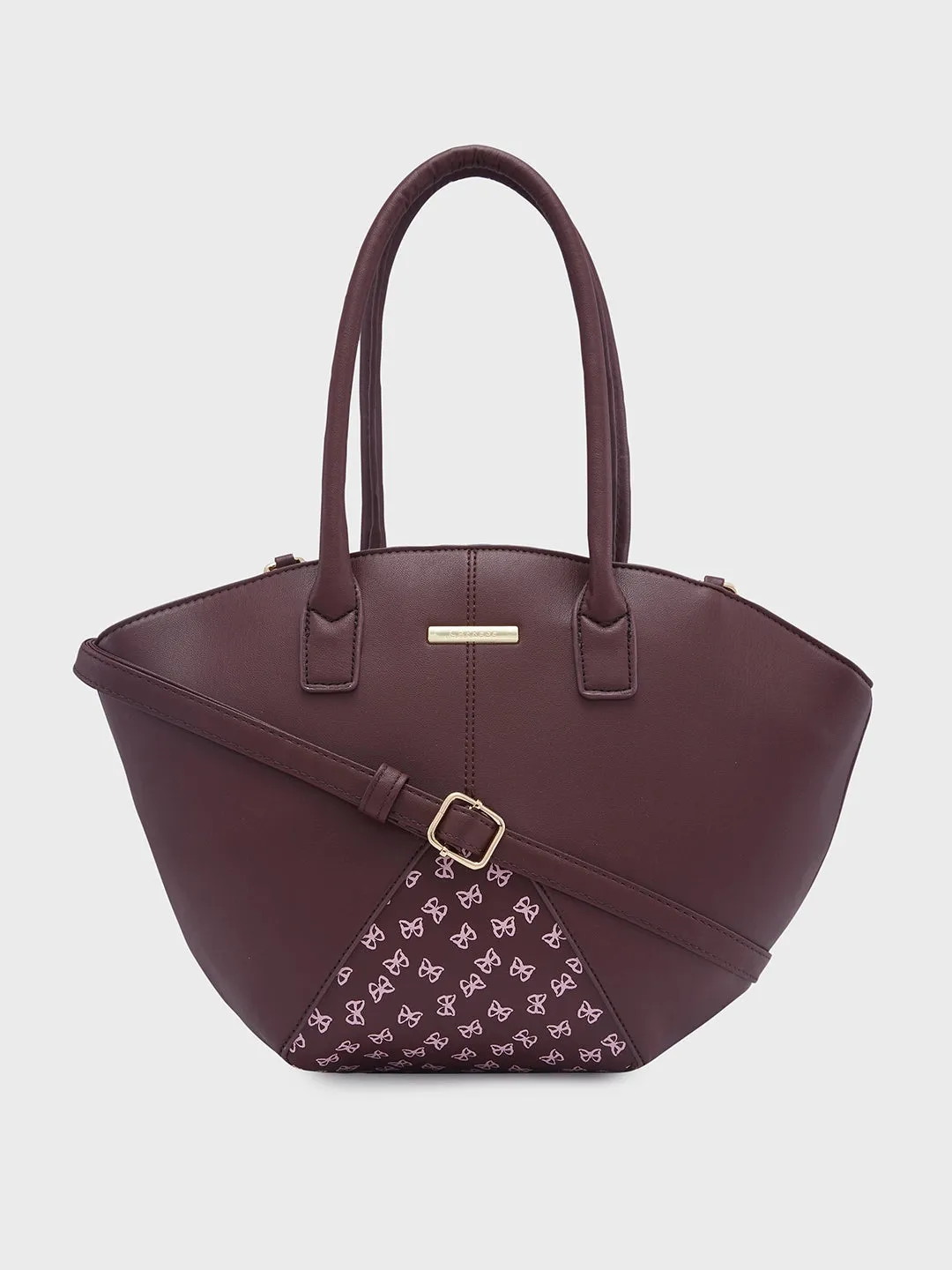 Caprese Milly Medium Choco Brown Satchel Bag