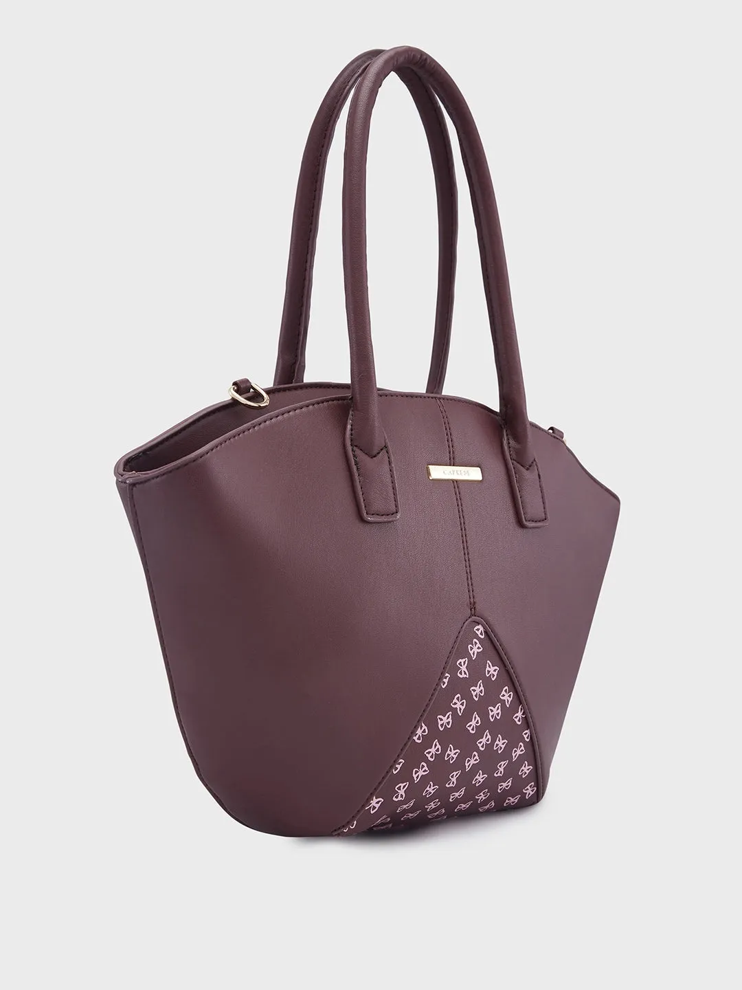 Caprese Milly Medium Choco Brown Satchel Bag