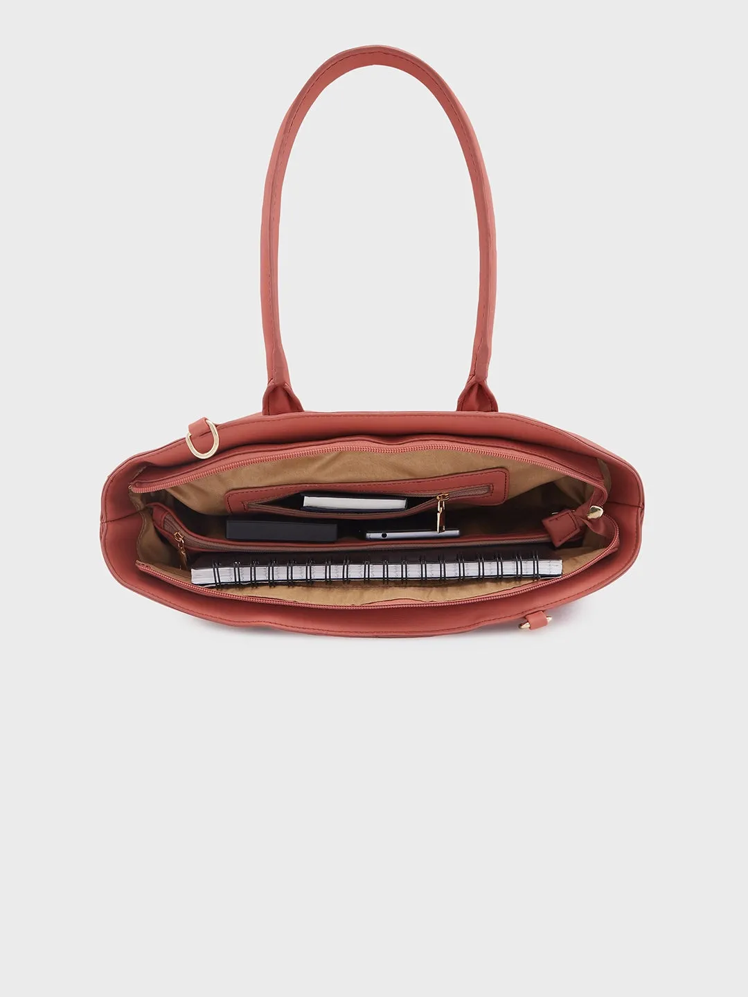 Caprese Milly Medium Mud Peach Satchel
