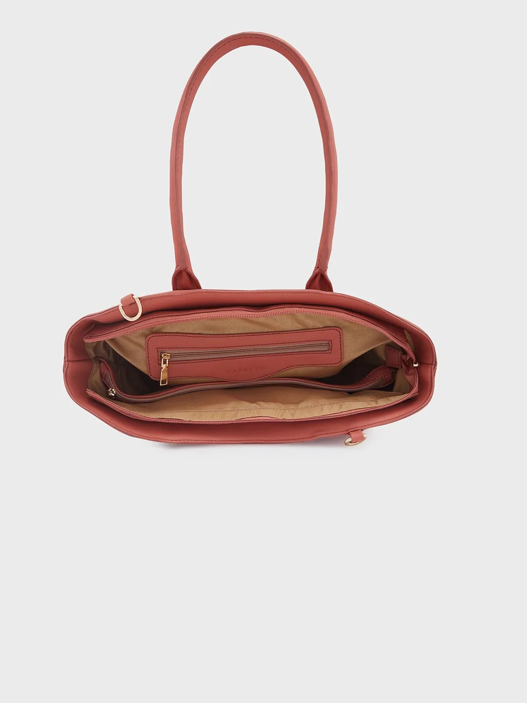 Caprese Milly Medium Mud Peach Satchel