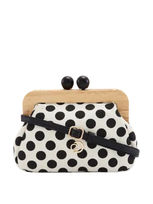 Caprese Mindy Small Black Clutch Bag