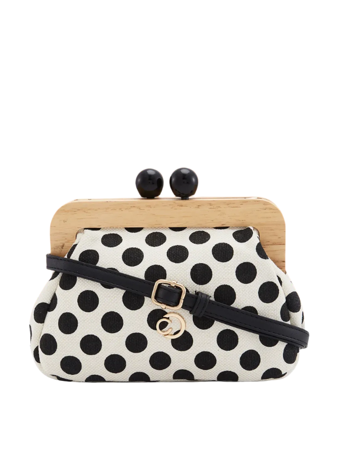 Caprese Mindy Small Black Clutch Bag
