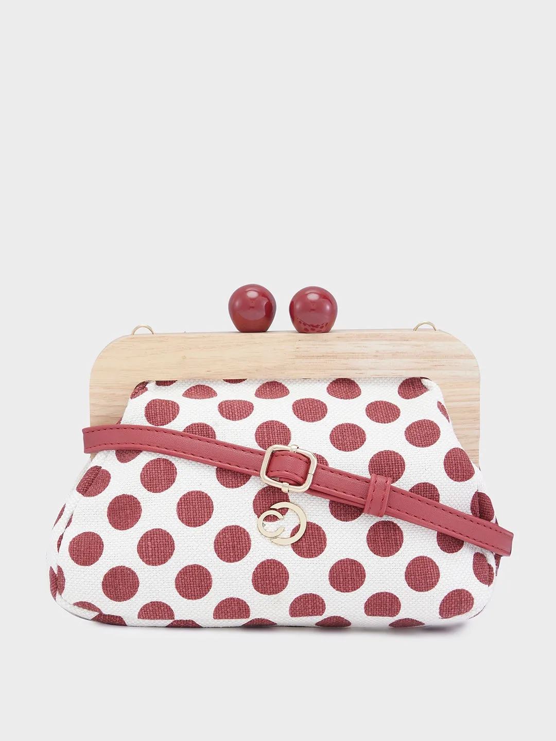 Caprese Mindy Small Red Clutch Bag