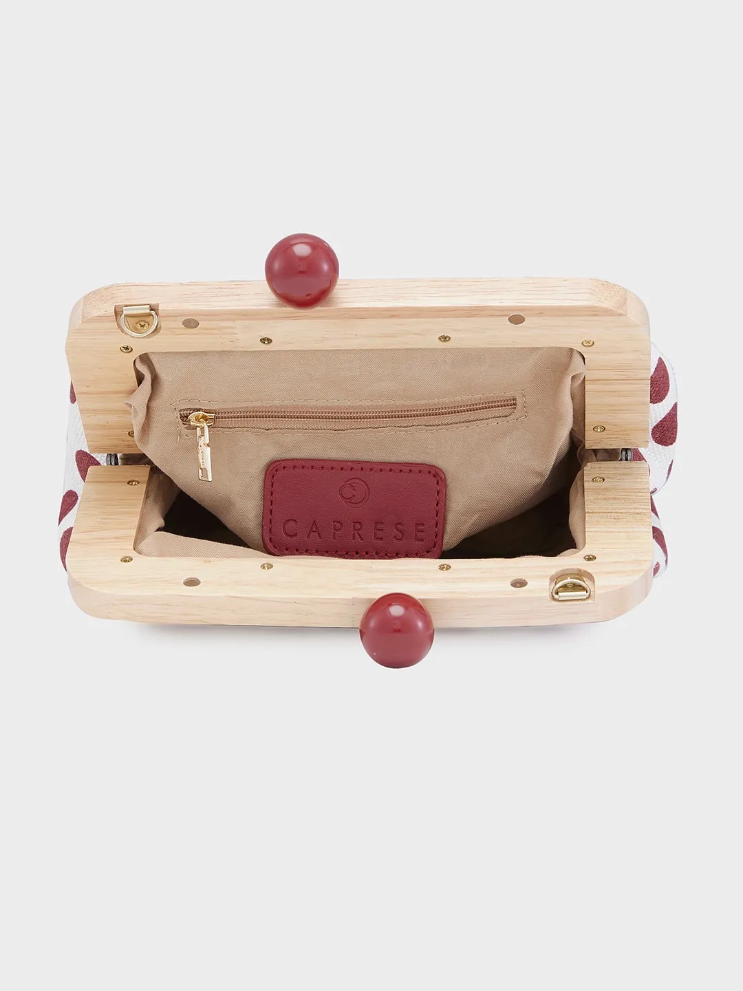 Caprese Mindy Small Red Clutch Bag