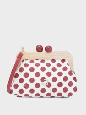 Caprese Mindy Small Red Clutch Bag