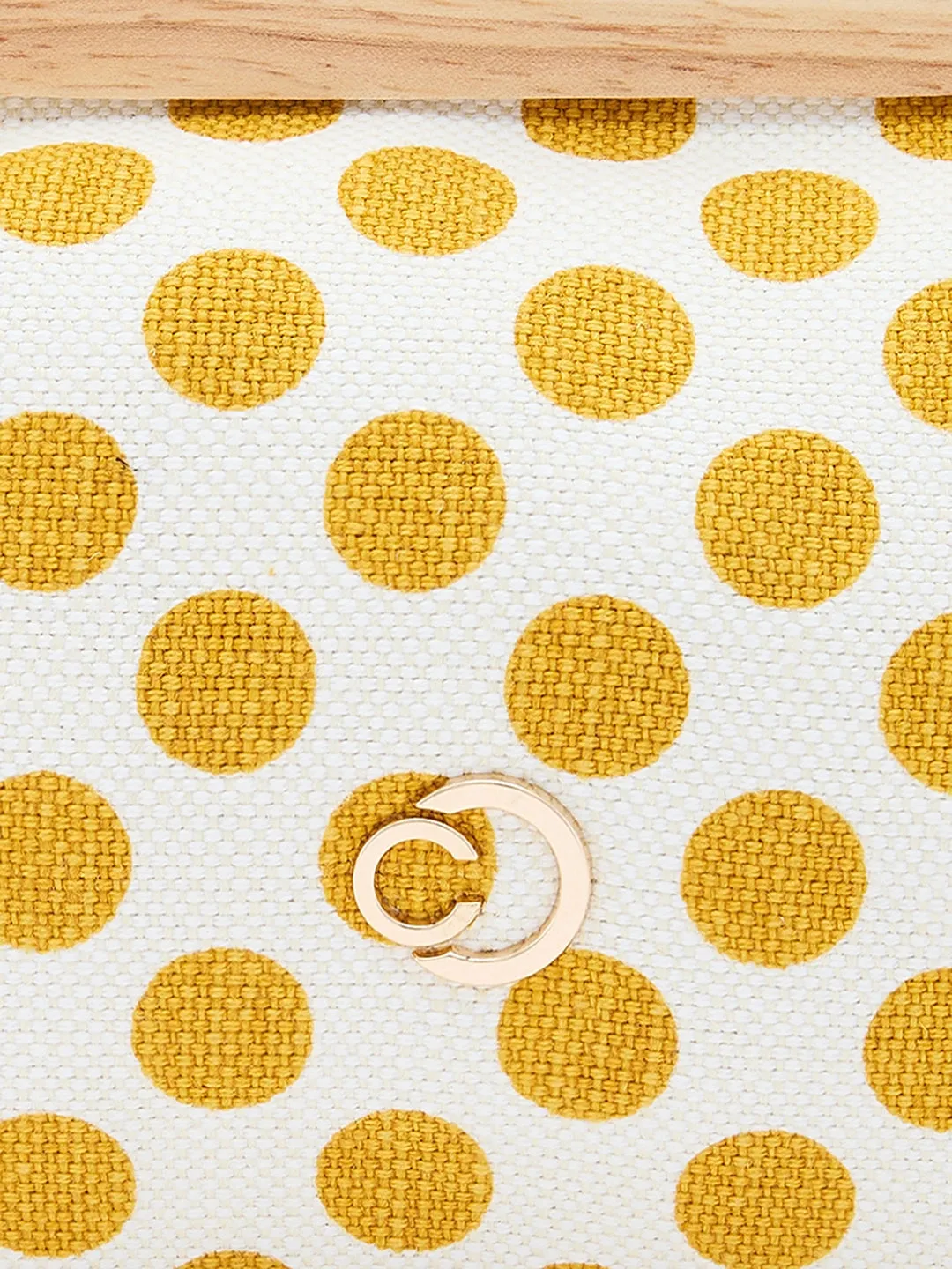 Caprese Mindy Small Yellow Clutch Bag