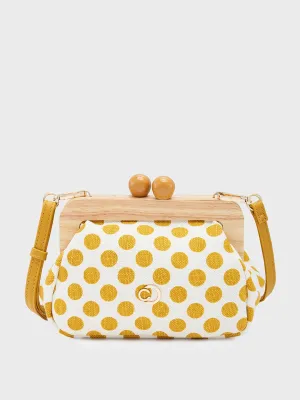 Caprese Mindy Small Yellow Clutch Bag