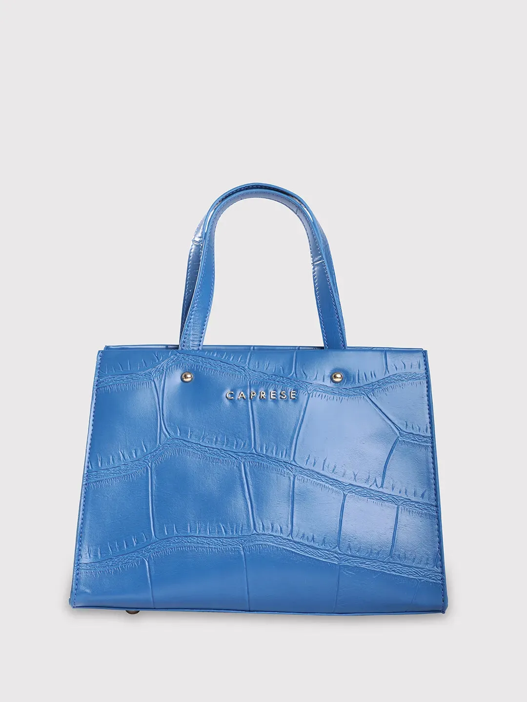 Caprese Mink Small Croco Ultramarine Tote Bag