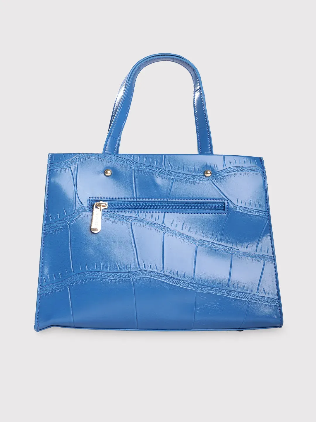 Caprese Mink Small Croco Ultramarine Tote Bag