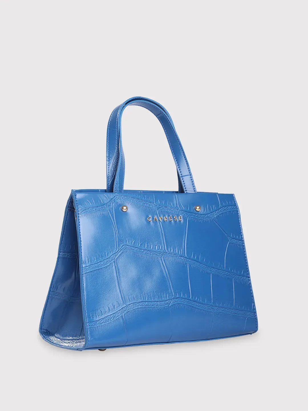 Caprese Mink Small Croco Ultramarine Tote Bag