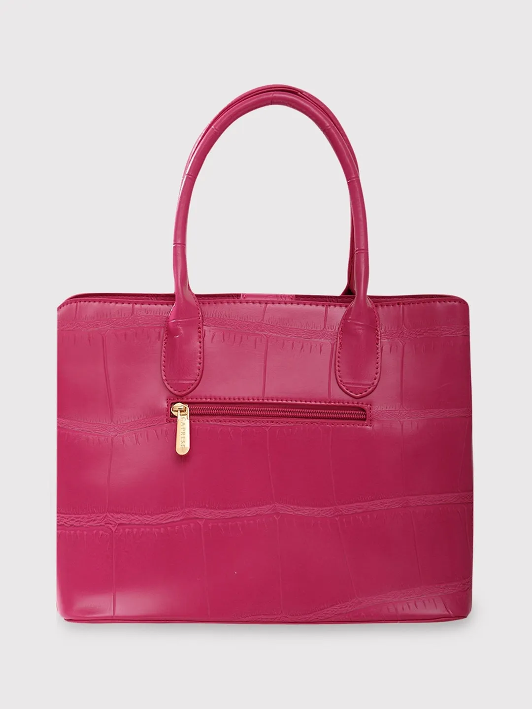 Caprese Mink Small Fuchsia Satchel Bag