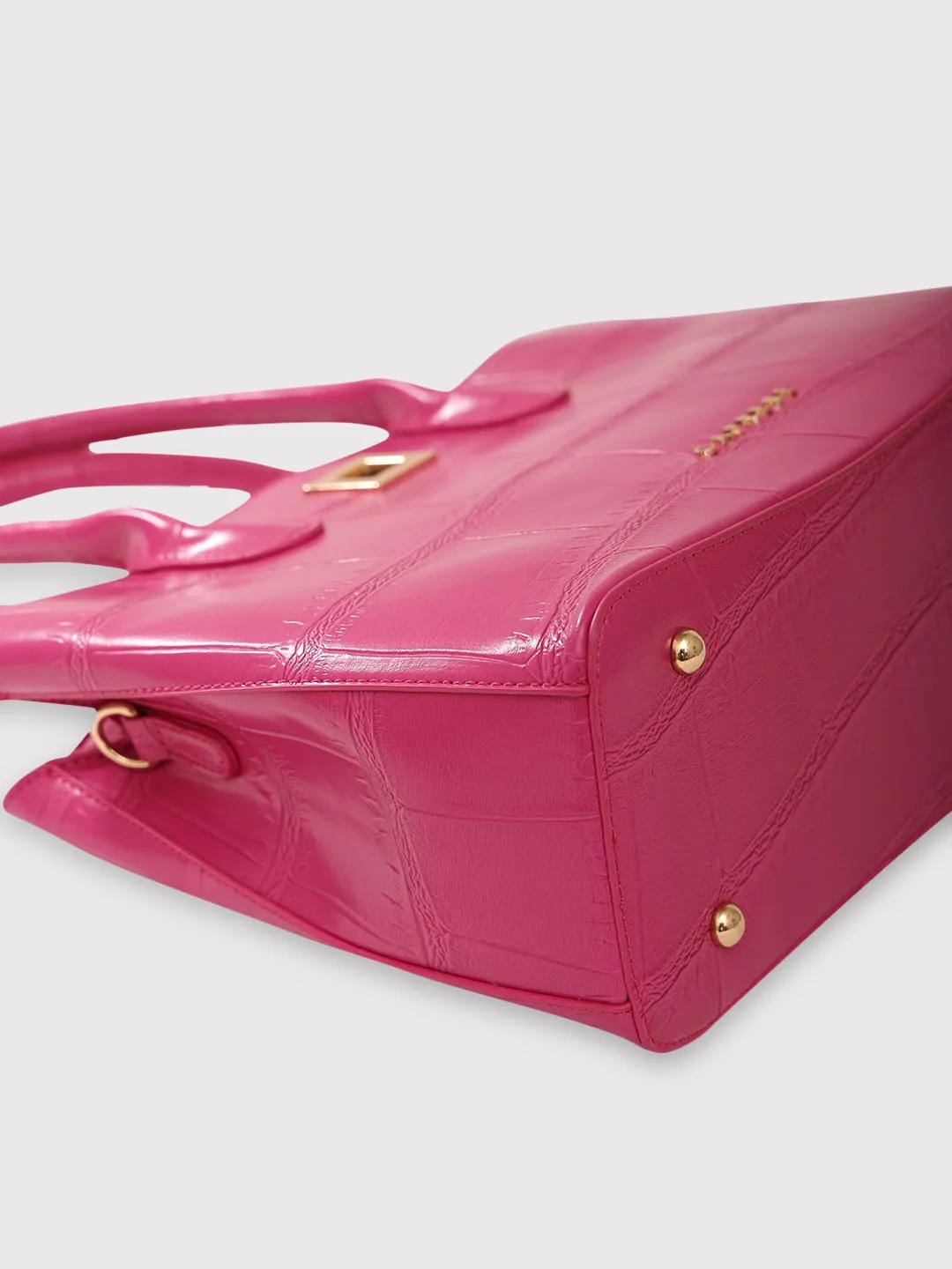 Caprese Mink Small Fuchsia Satchel Bag