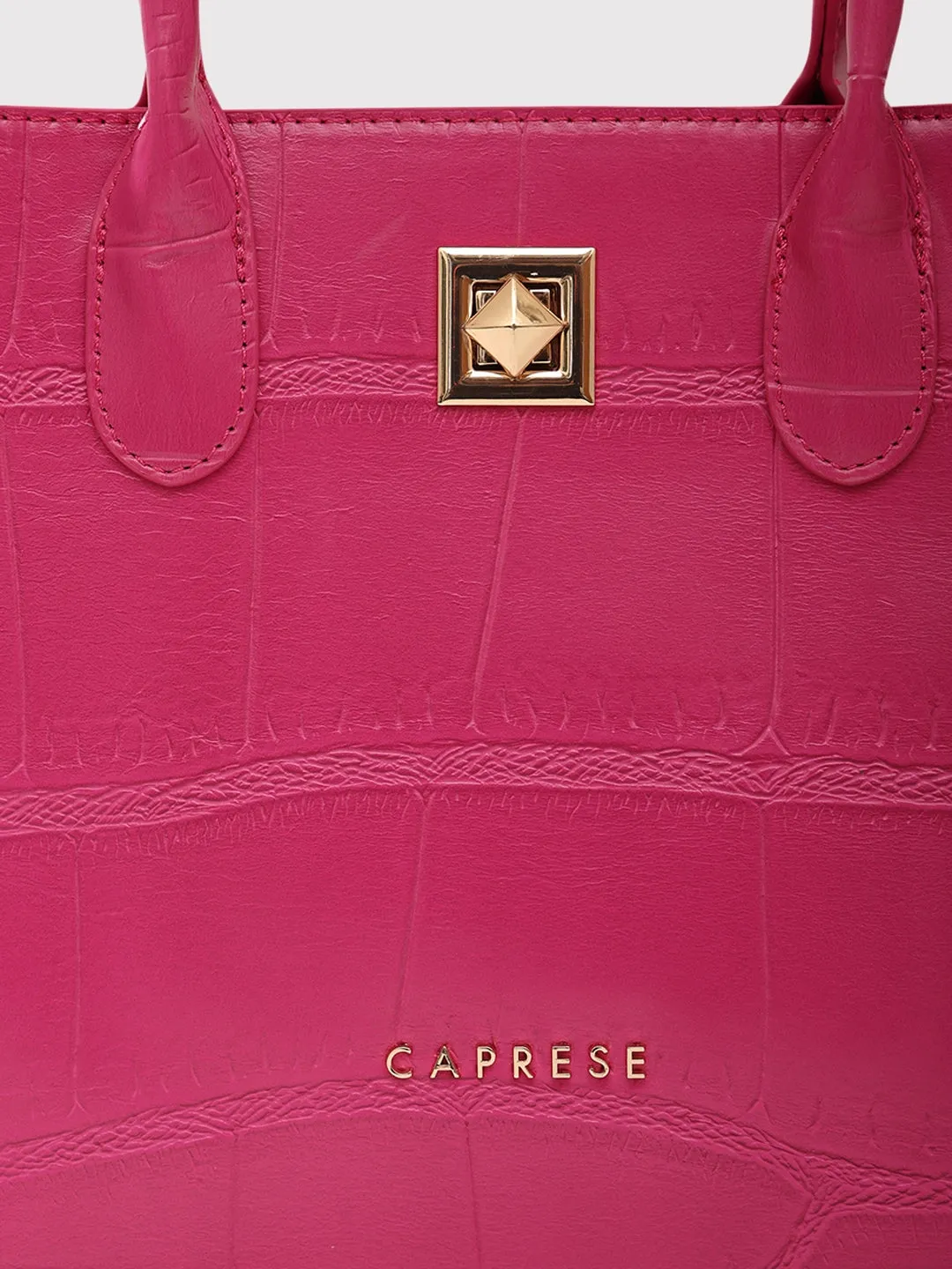Caprese Mink Small Fuchsia Satchel Bag