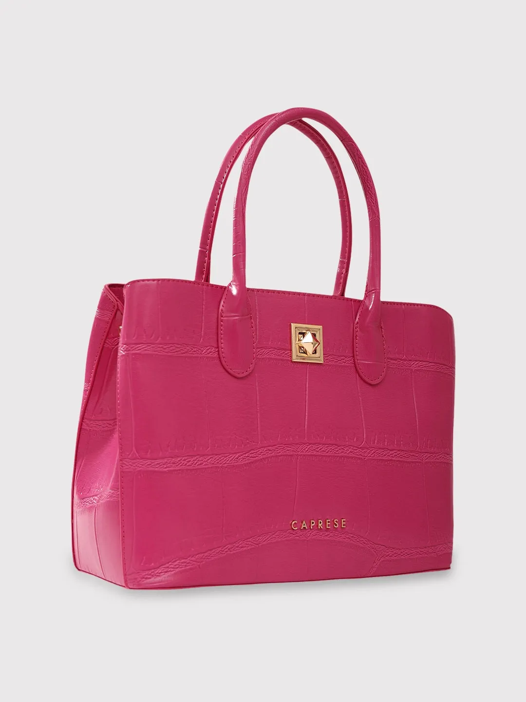 Caprese Mink Small Fuchsia Satchel Bag