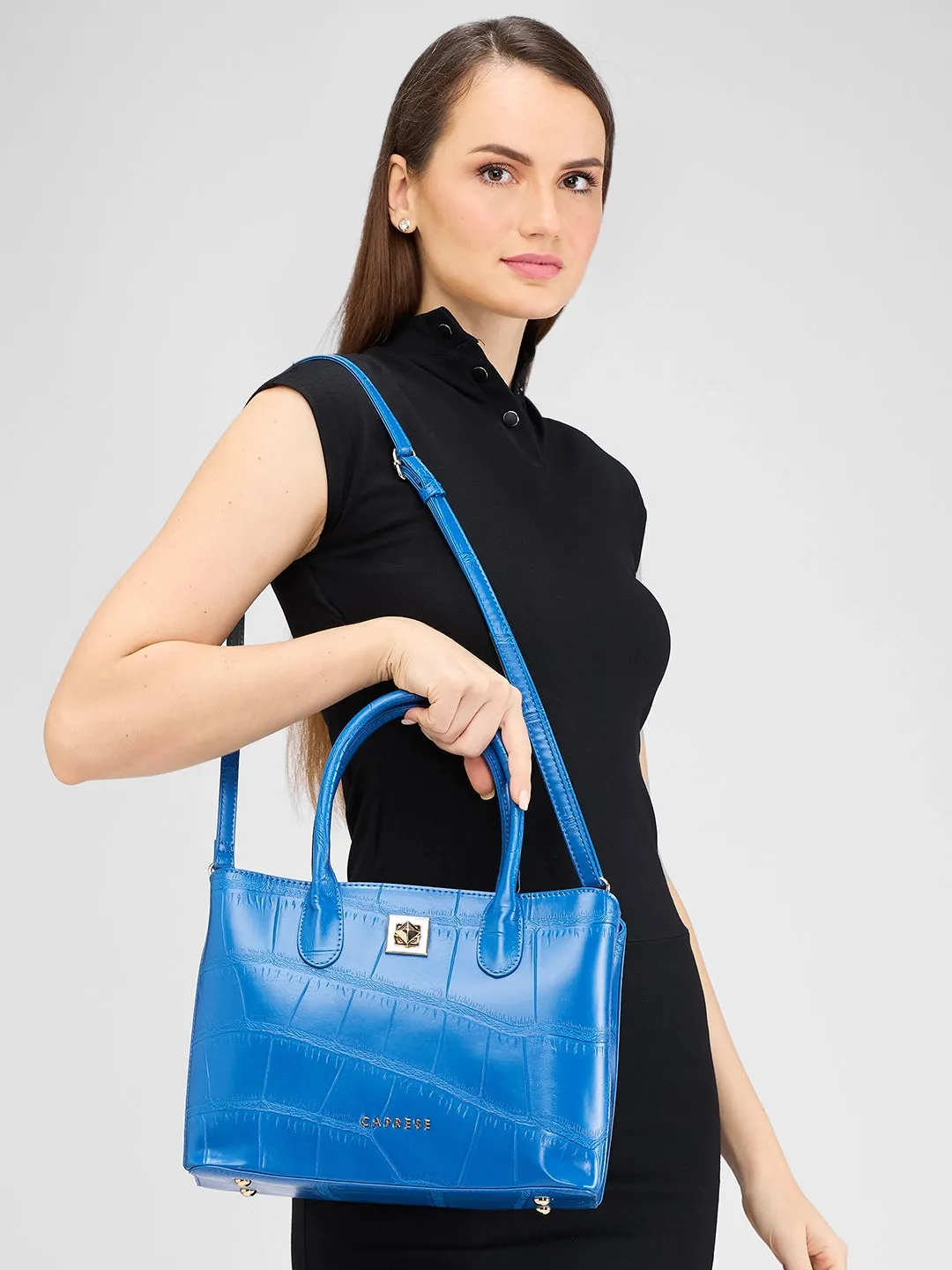 Caprese Mink Small Ultramarine Satchel Bag