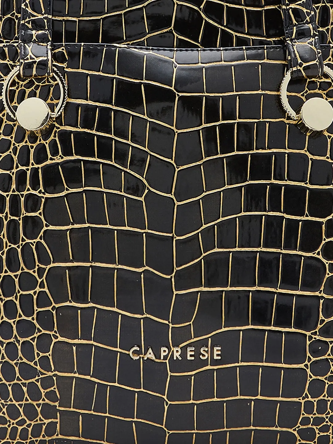 Caprese Miranda Large Black Satchel Bag