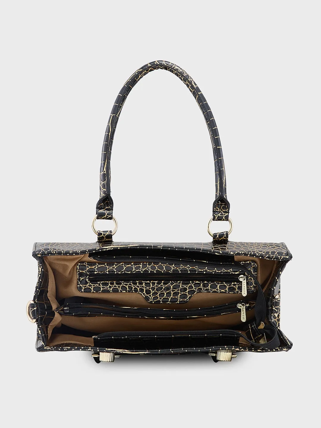 Caprese Miranda Medium Black Tote Bag