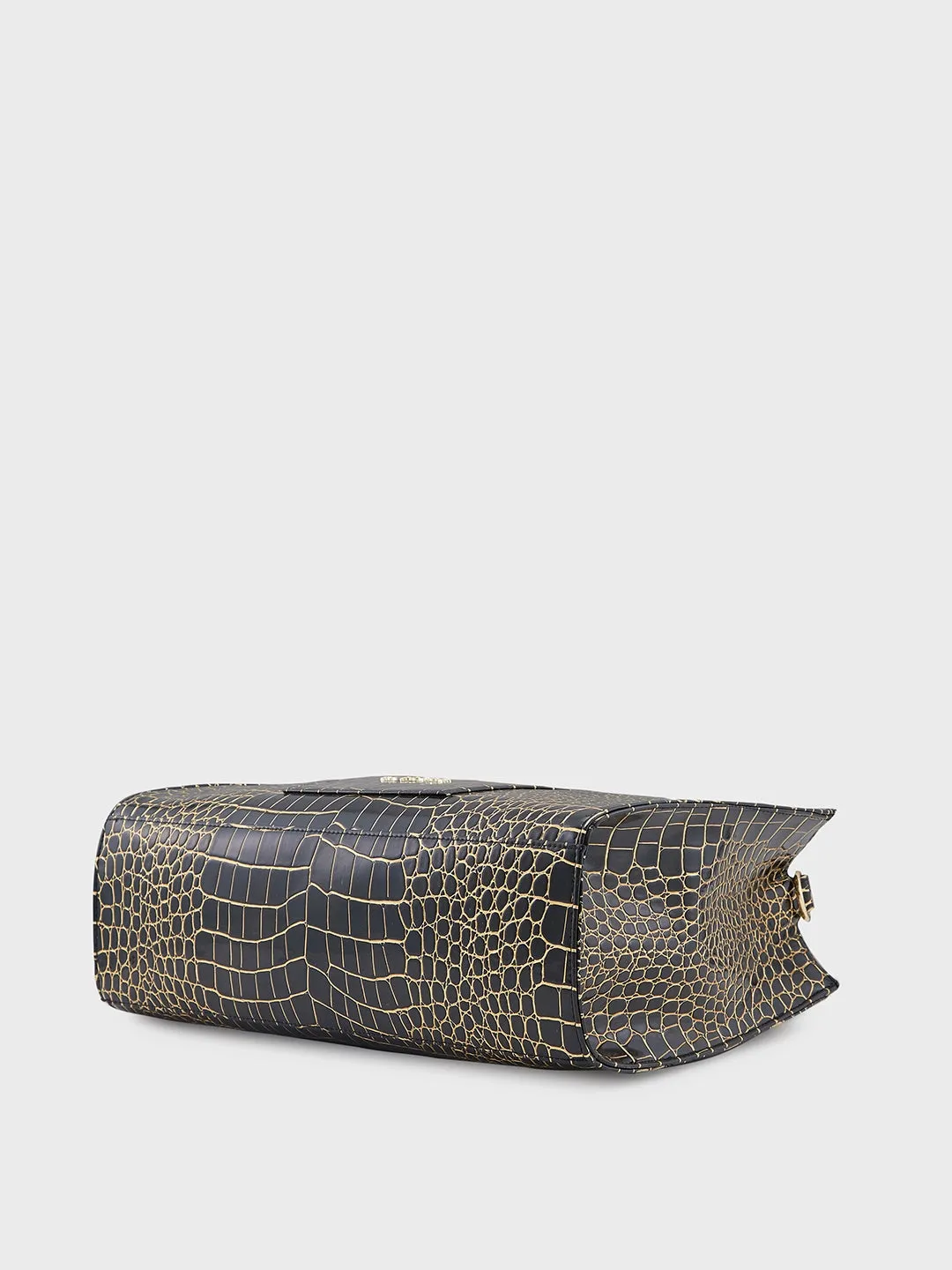 Caprese Miranda Medium Black Tote Bag