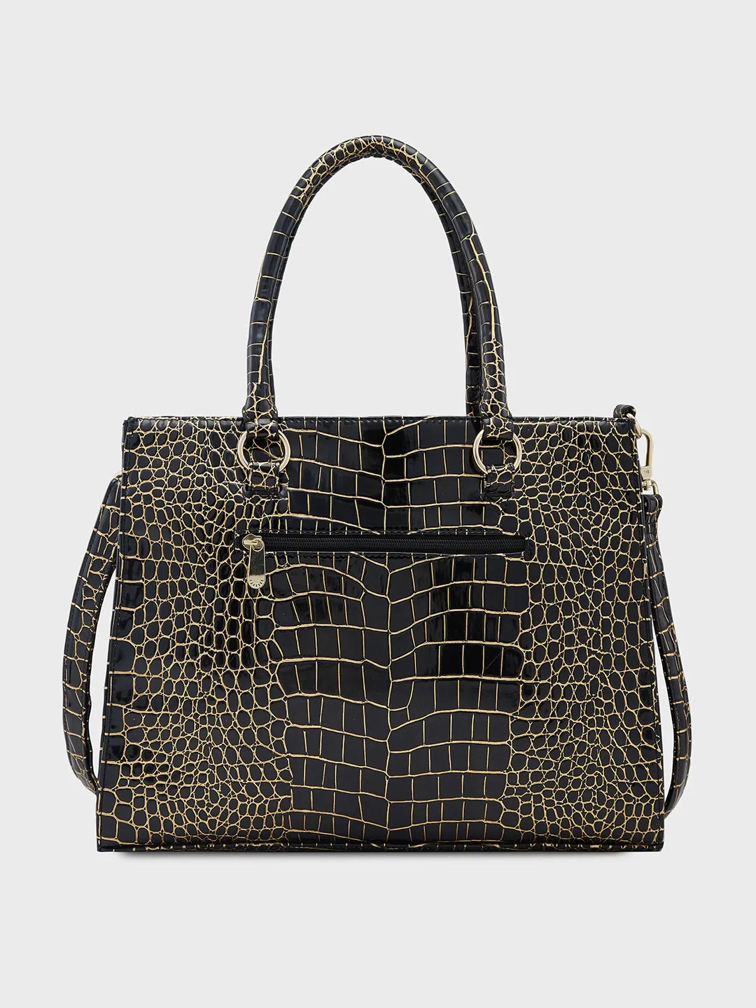 Caprese Miranda Medium Black Tote Bag