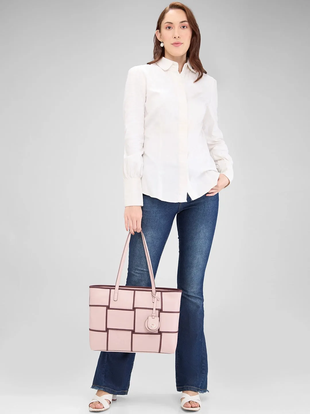Caprese Modica Medium Pink Tote Bag