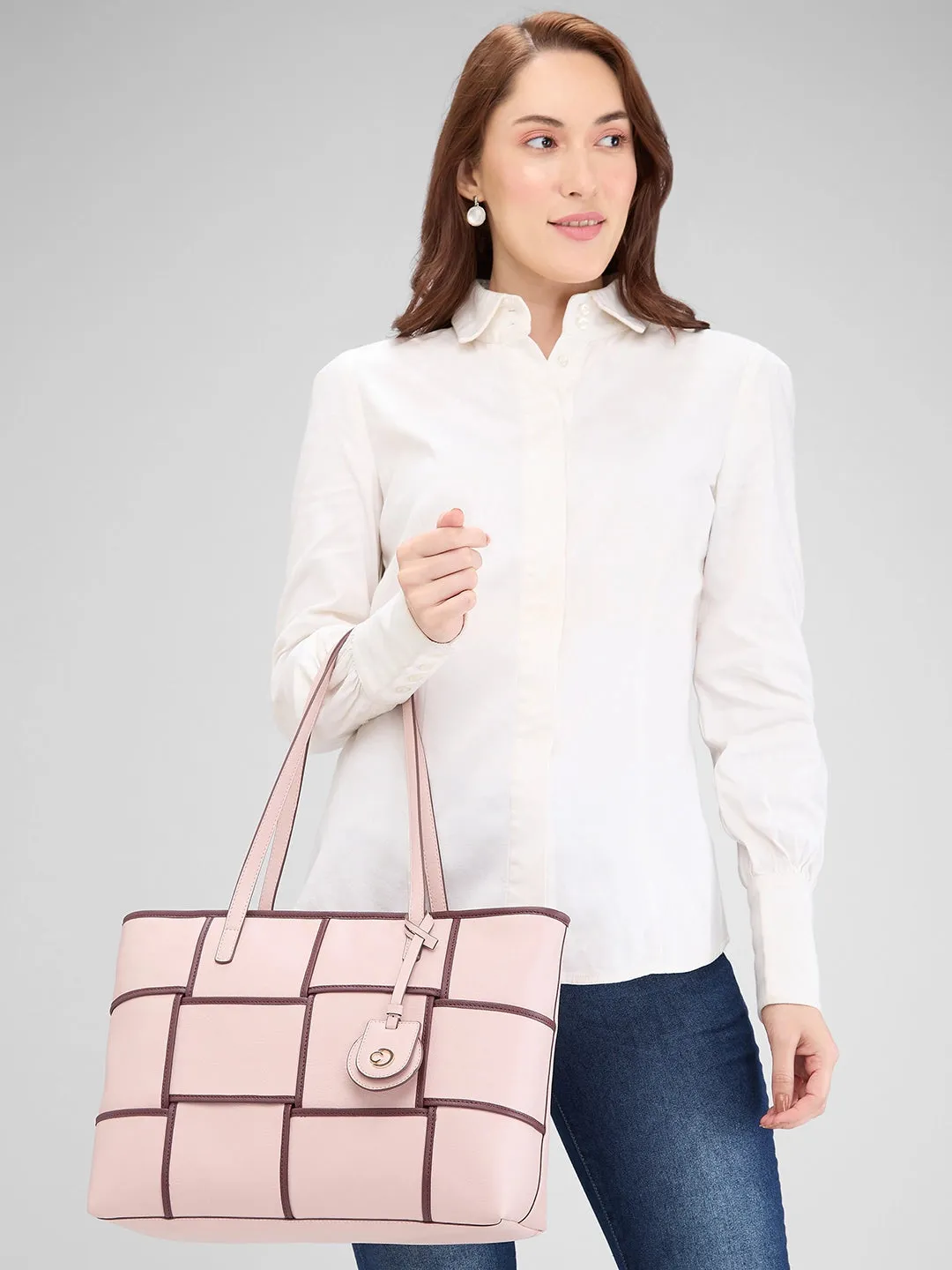 Caprese Modica Medium Pink Tote Bag