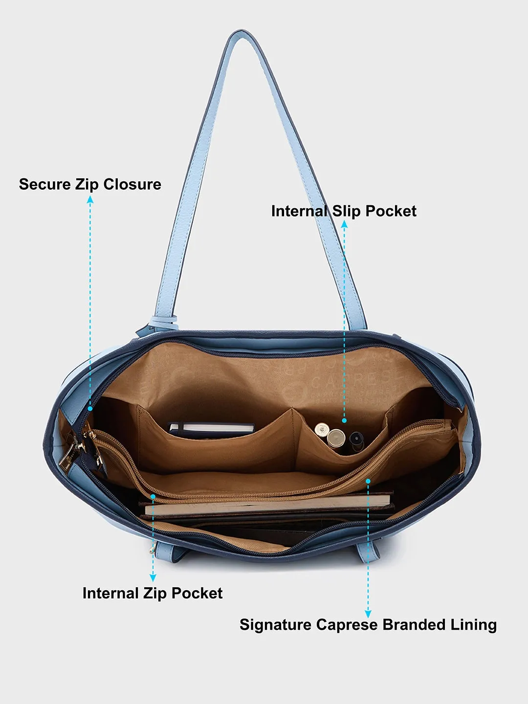Caprese Modica Medium Powder Tote Bag