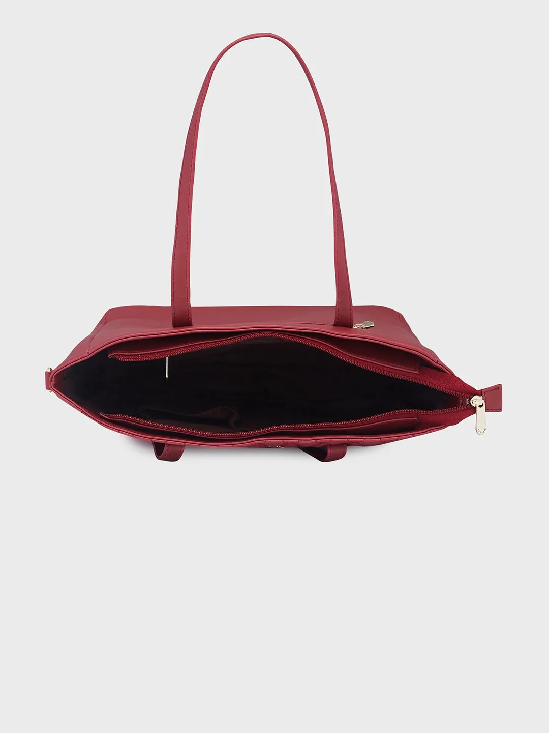 Caprese Mubi Small Maroon Tote Bag