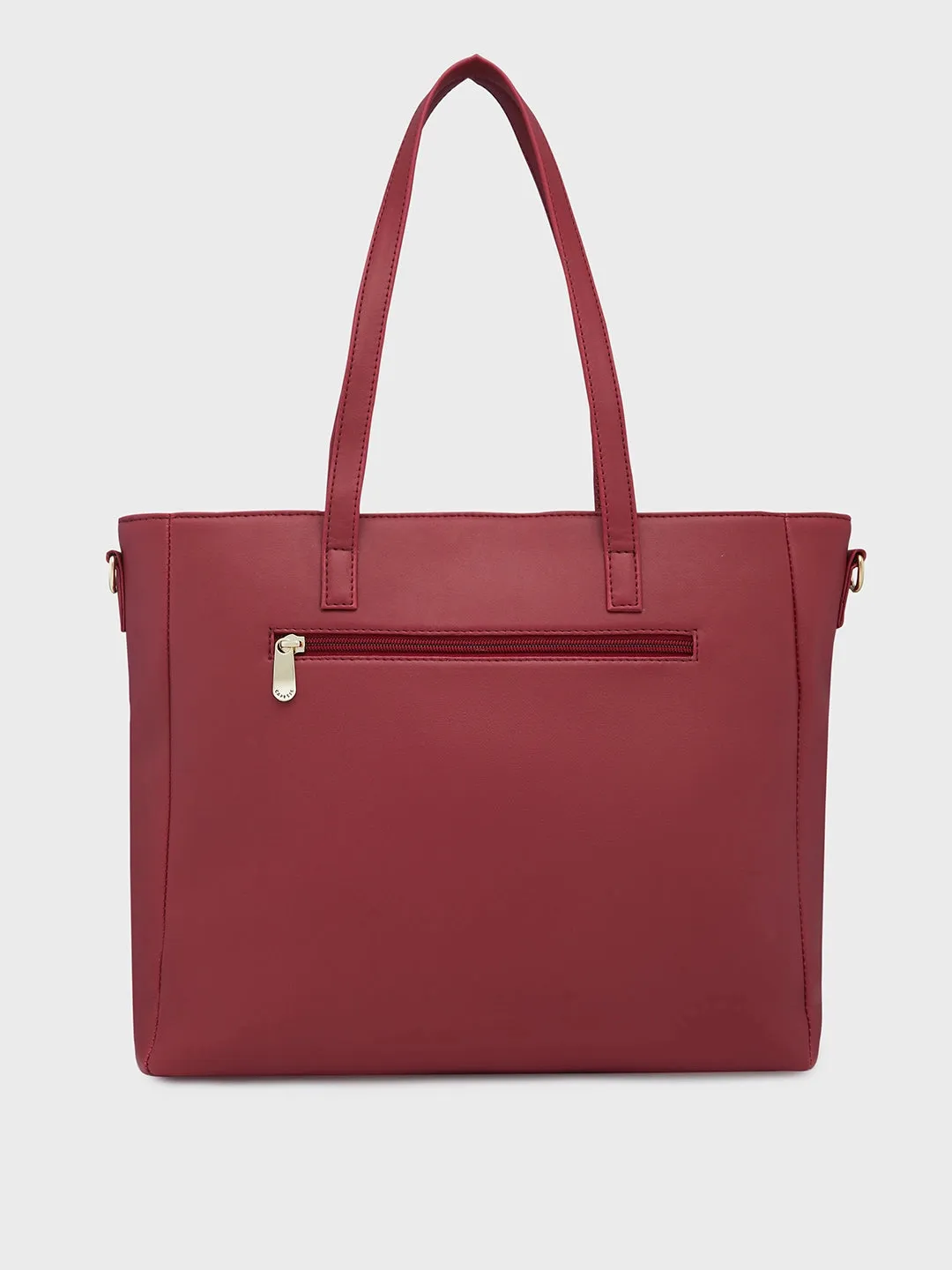 Caprese Mubi Small Maroon Tote Bag