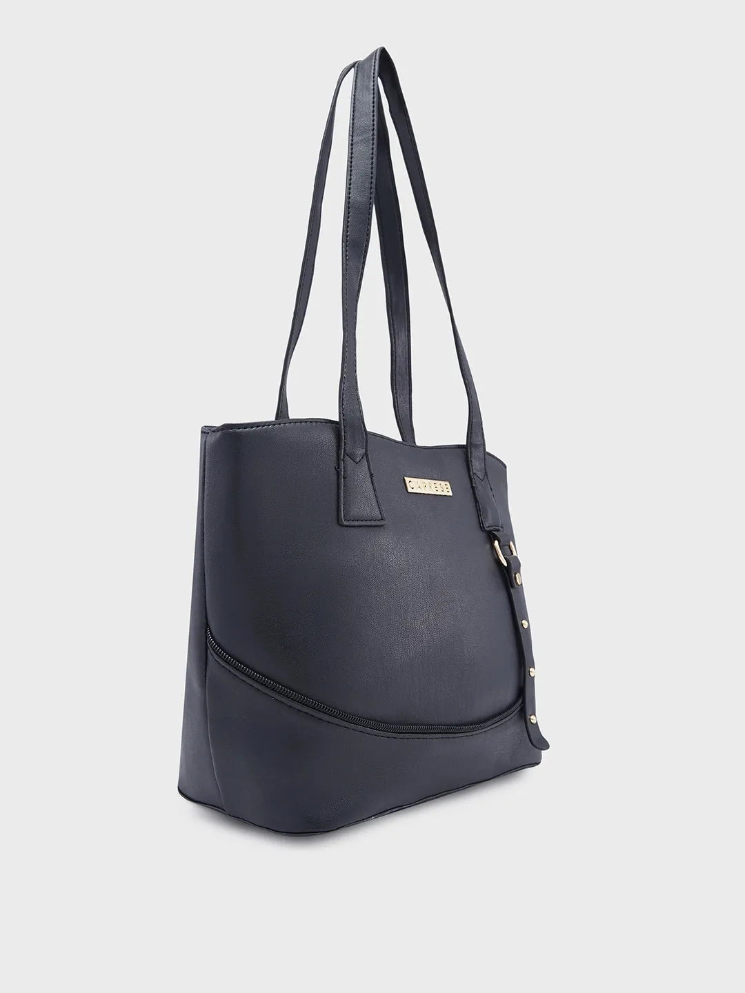 Caprese Nancy Large Black Tote Bag