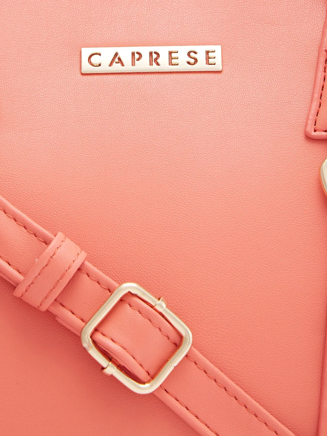 Caprese Nancy Large Coral Tote Bag