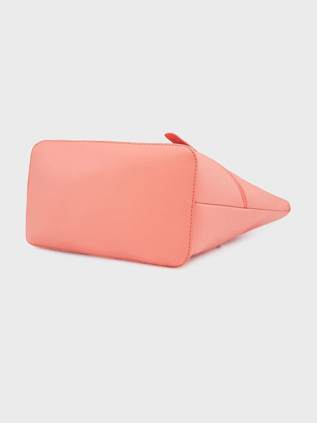 Caprese Nancy Large Coral Tote Bag