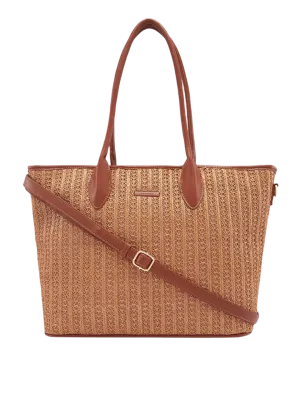 Caprese Neo Large Tan Tote Bag