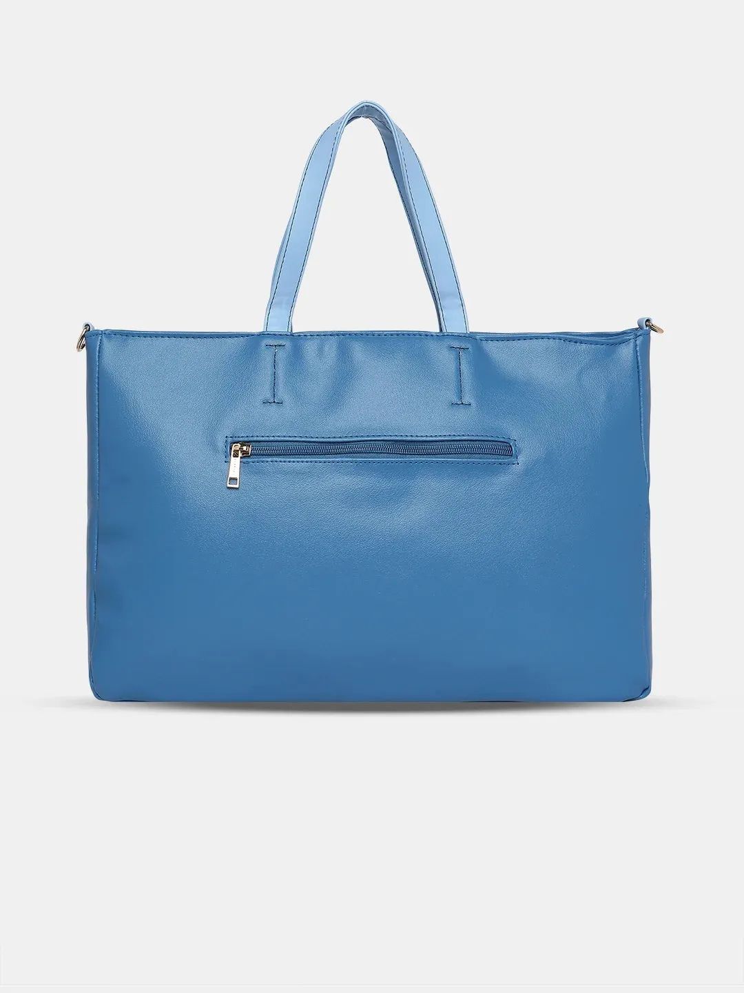 Caprese Ollie Large Cyan Laptop Satchel Bag