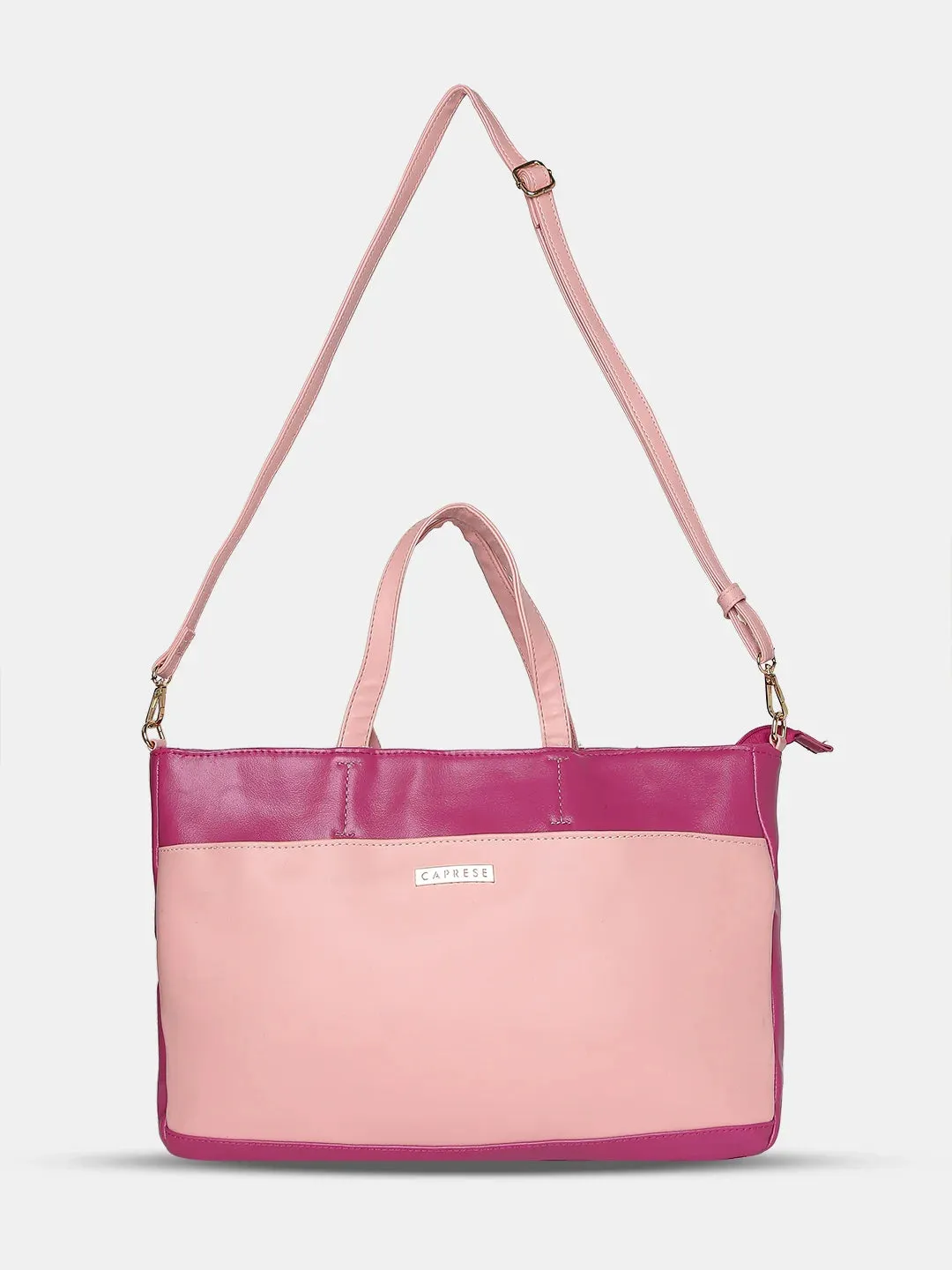Caprese Ollie Large Fuchsia Laptop Satchel Bag