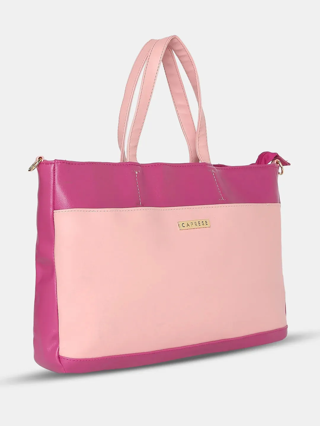 Caprese Ollie Large Fuchsia Laptop Satchel Bag