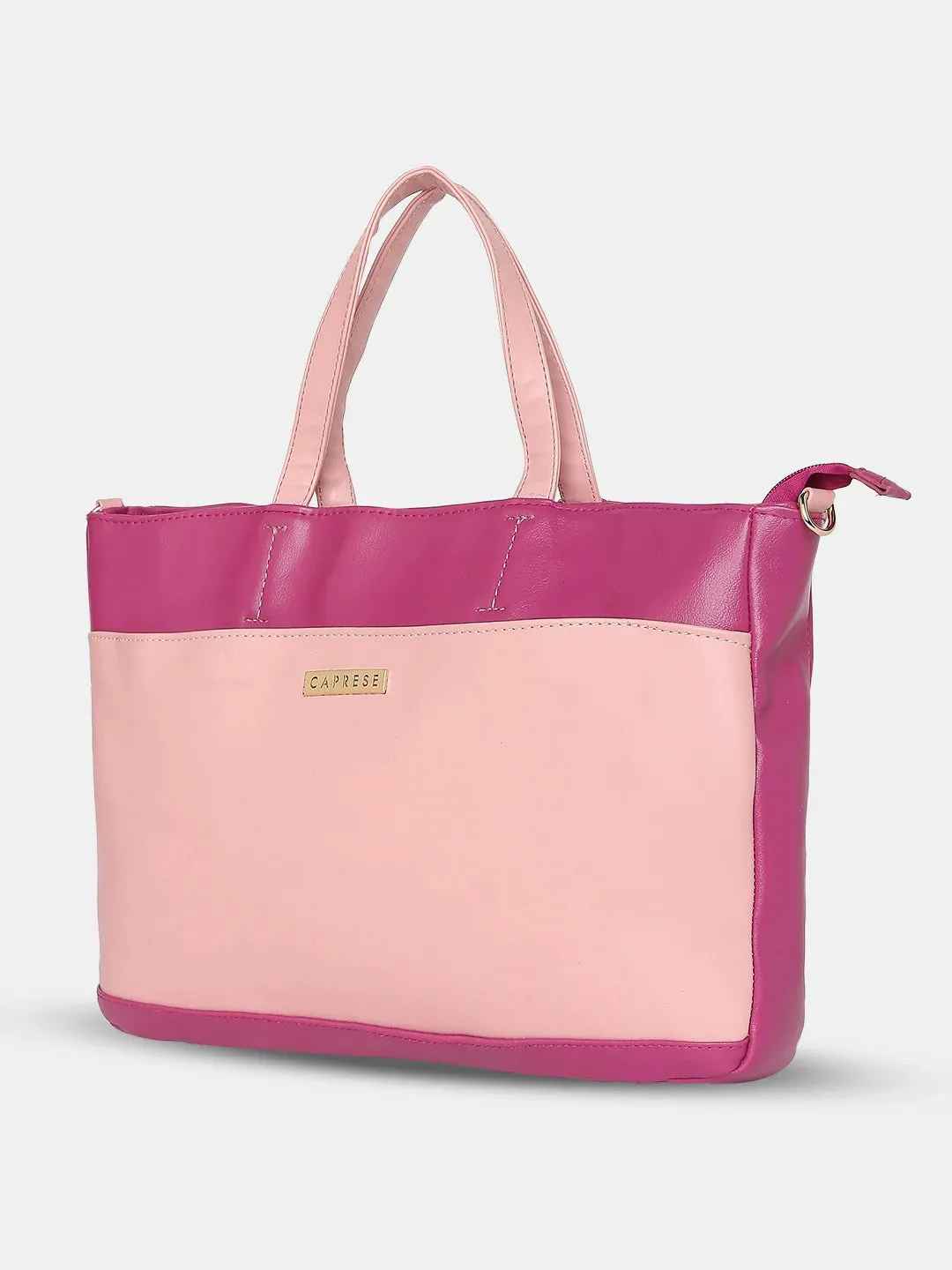Caprese Ollie Large Fuchsia Laptop Satchel Bag