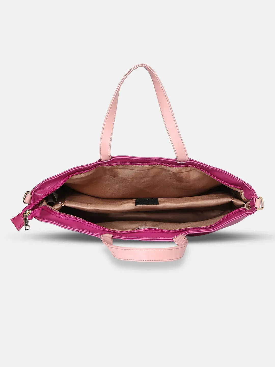 Caprese Ollie Large Fuchsia Laptop Satchel Bag