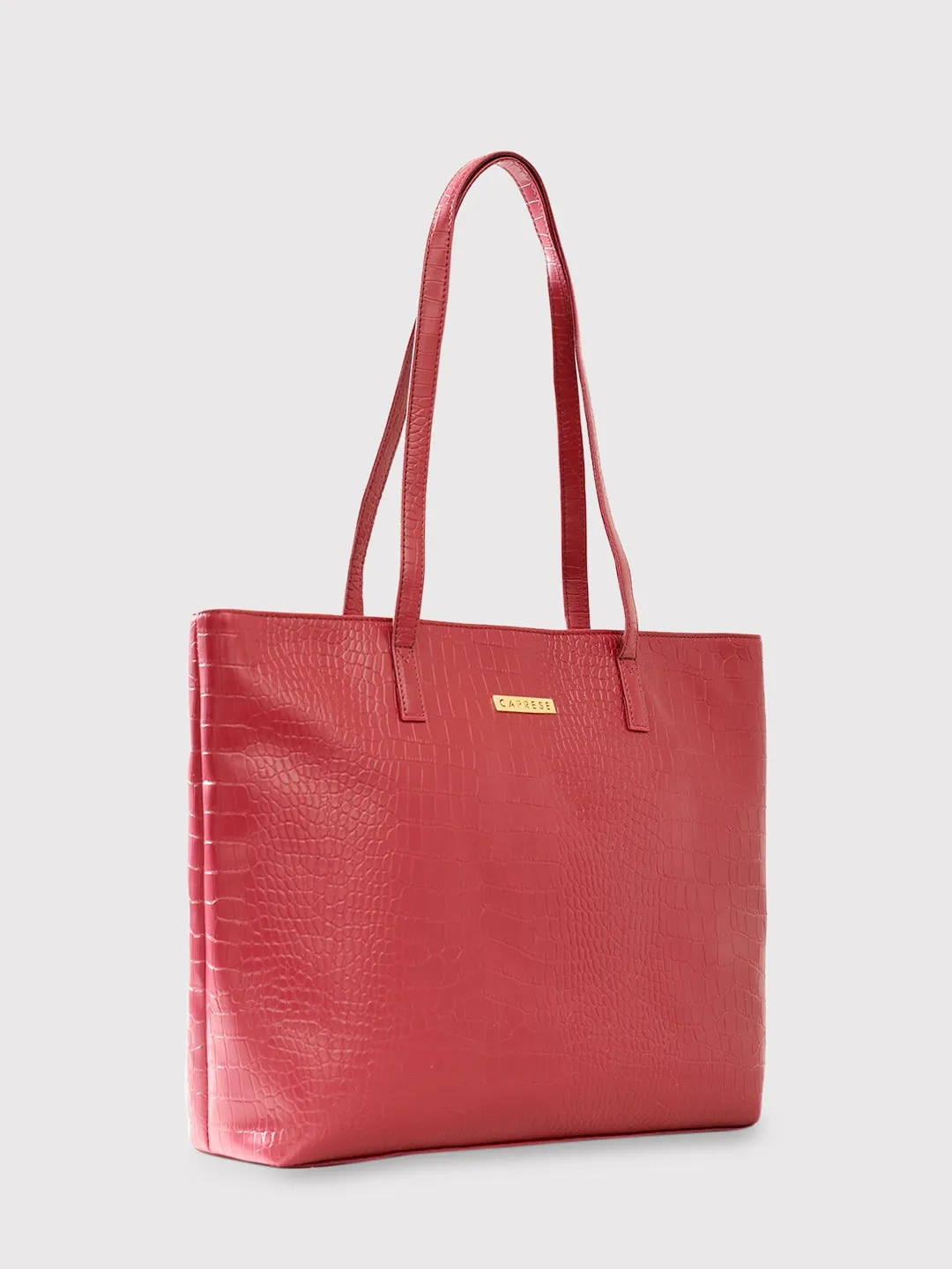 Caprese Oprah Large Maroon Tote Bag