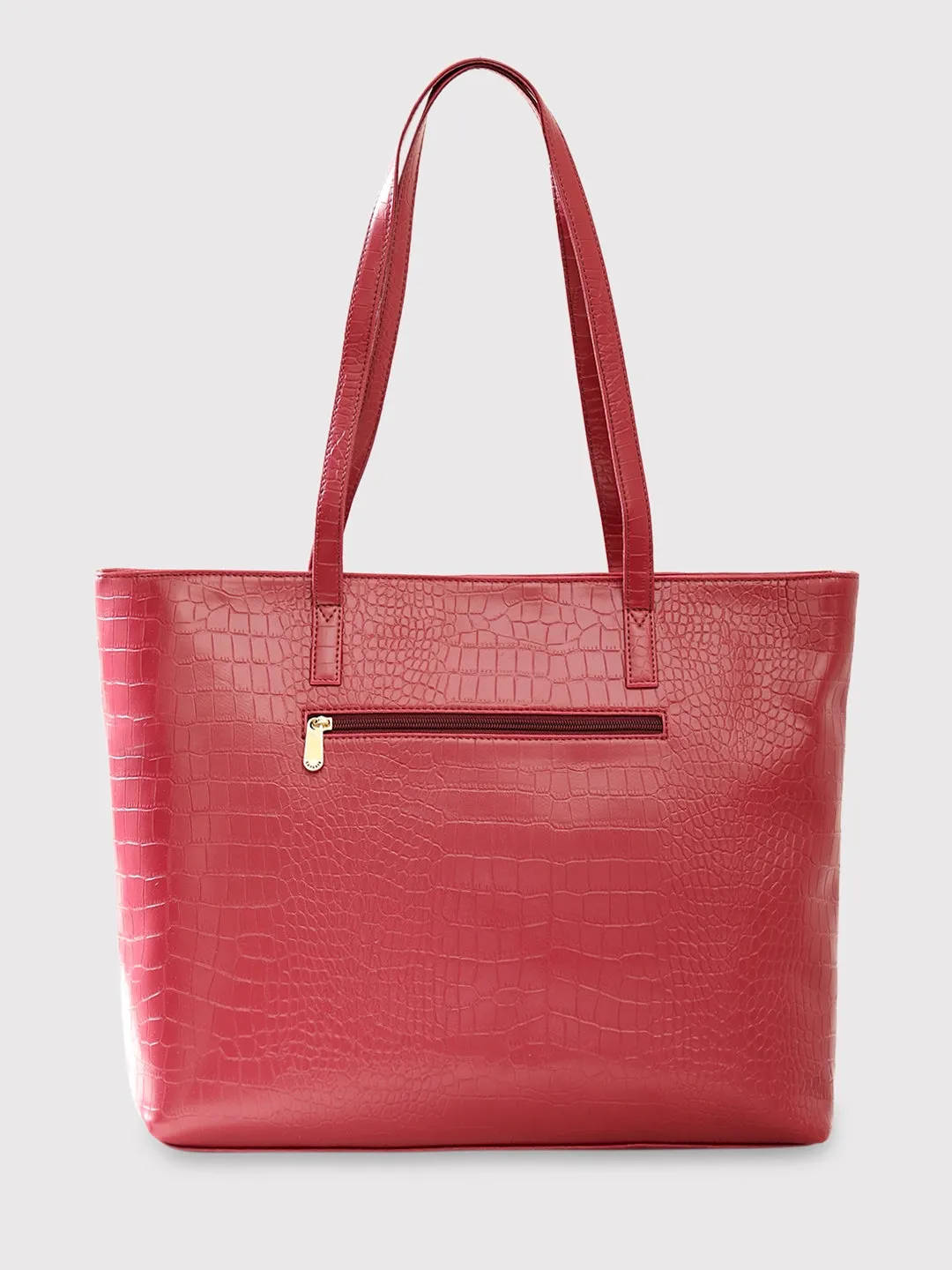 Caprese Oprah Large Maroon Tote Bag