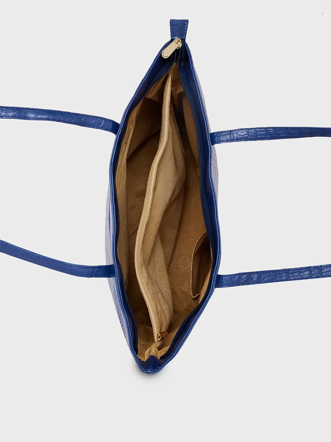 Caprese Oprah Large Navy Tote Bag