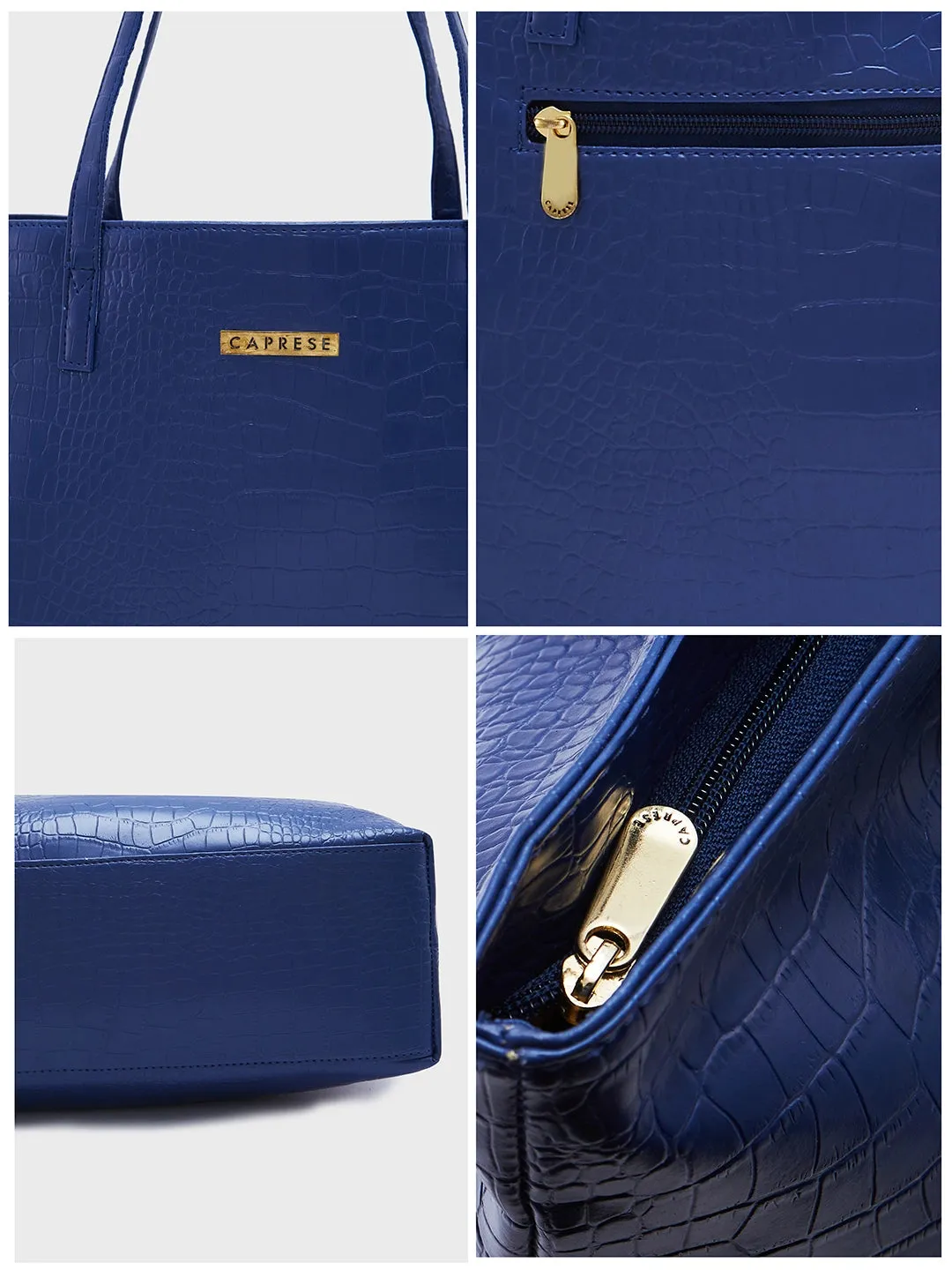Caprese Oprah Large Navy Tote Bag