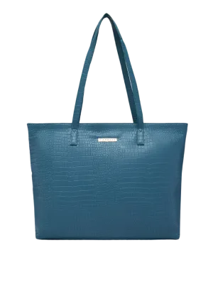 Caprese Oprah Large Teal Tote Bag