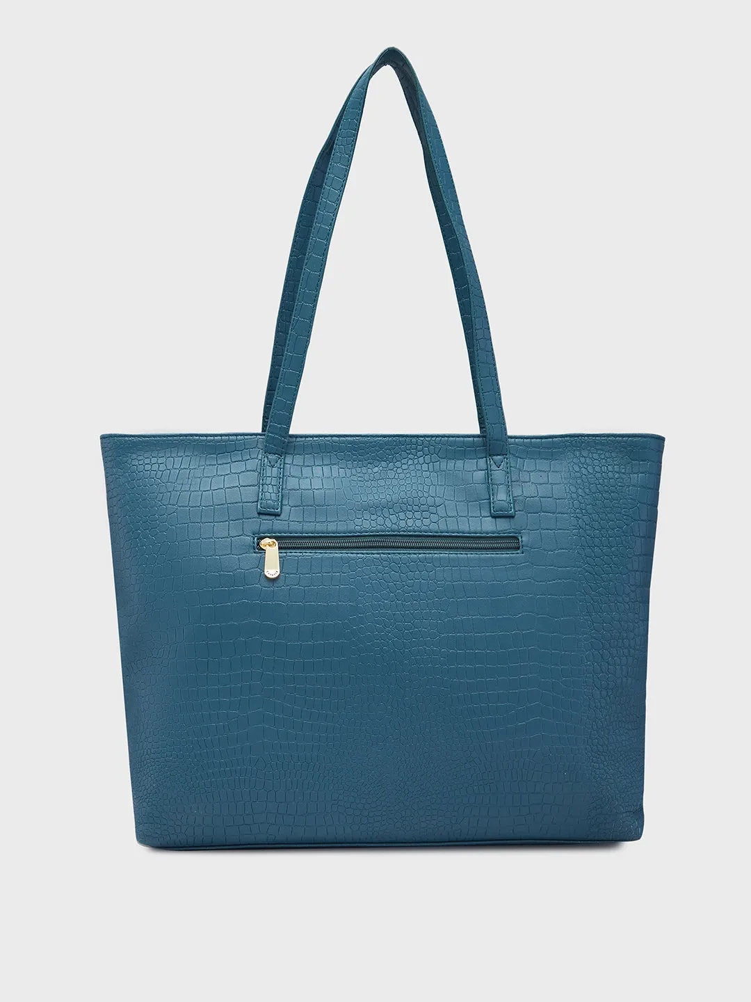 Caprese Oprah Large Teal Tote Bag
