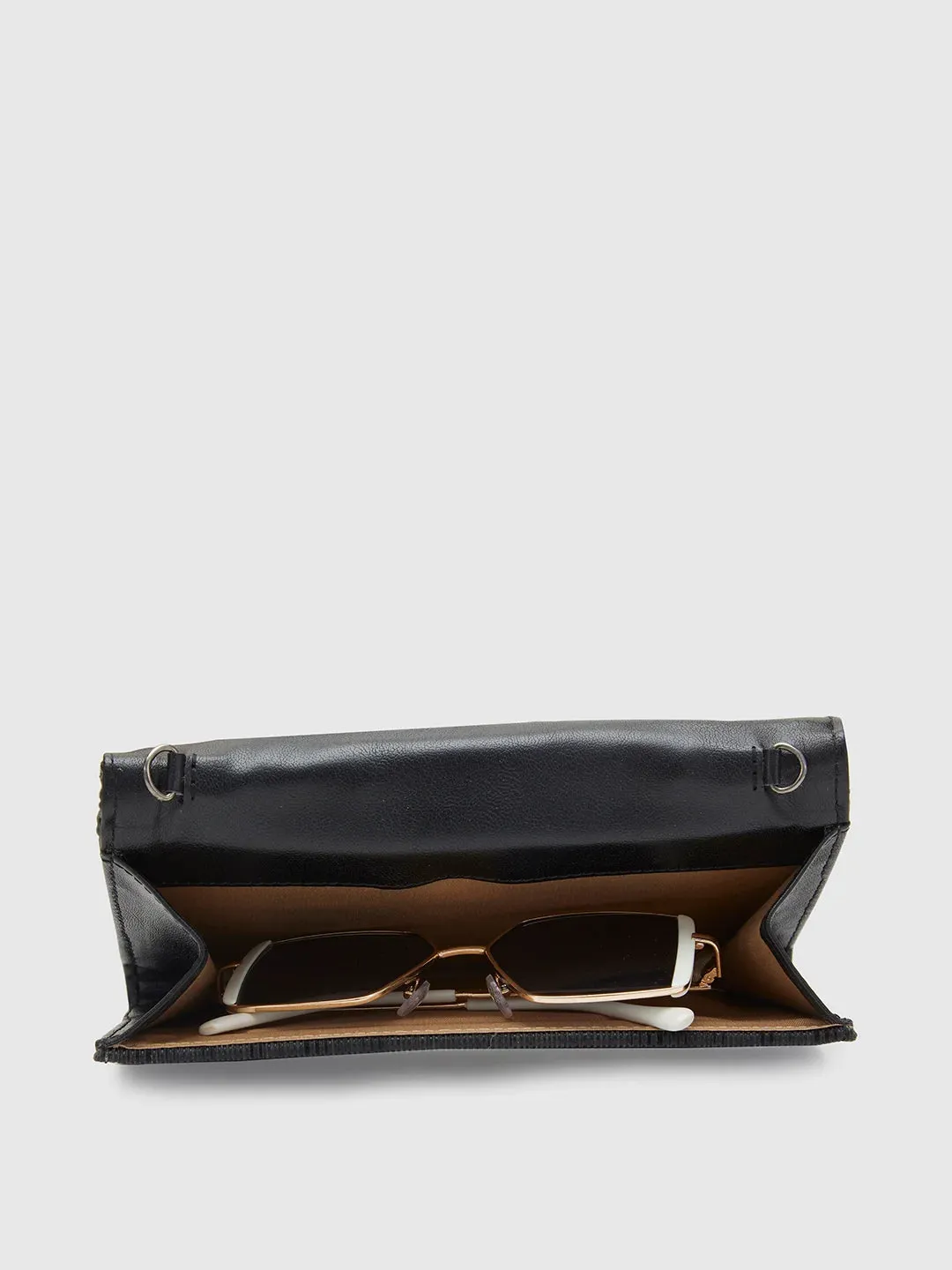 Caprese Party Bluma Medium Black Clutch